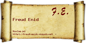 Freud Enid névjegykártya